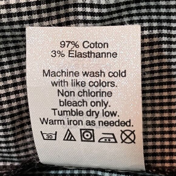 J Crew Women's Black and White Plaid Blouse Top SZ/ M - Picture 16 of 16